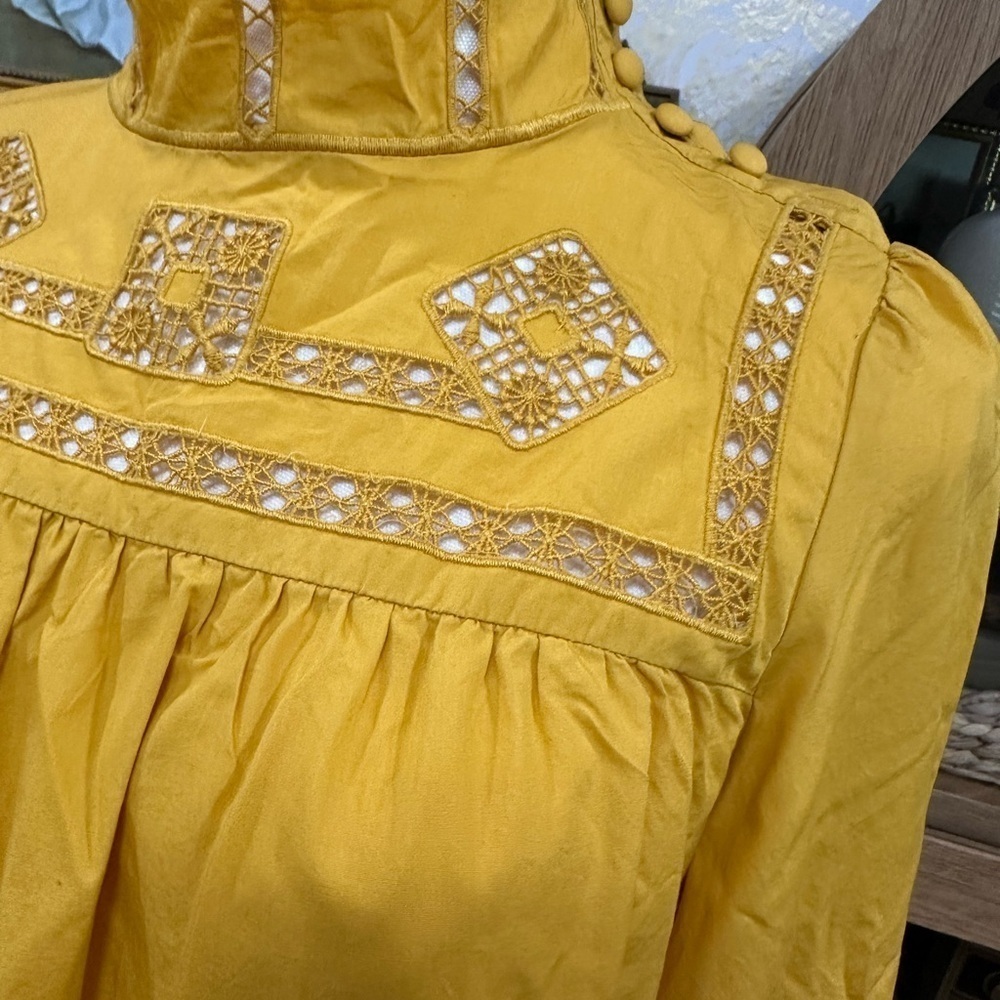 Free People Yellow Women's Top size Small - Picture 5 of 9